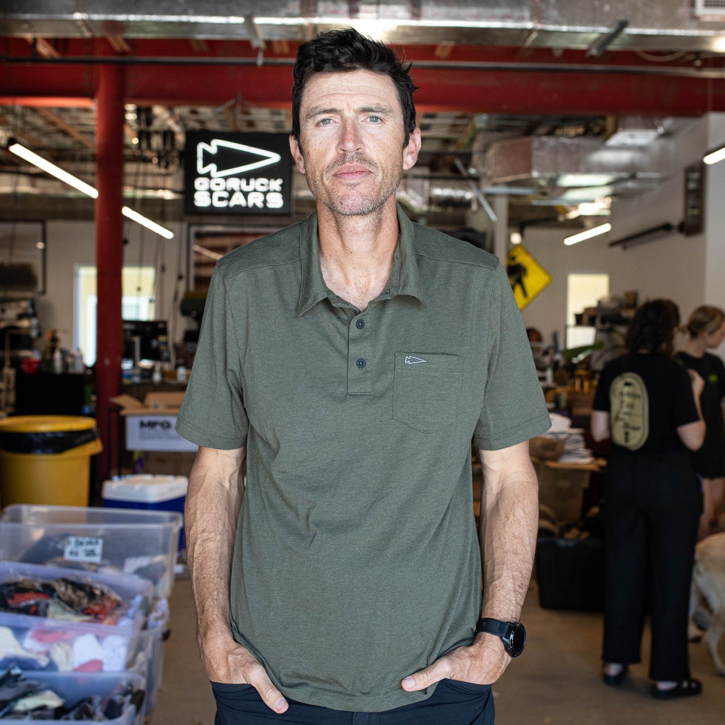 Men's Polo with Pocket - Tri-BlendX