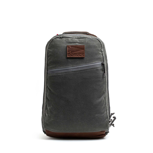Double Compartment Bullet Ruck - Heritage Waxed Canvas - 18L