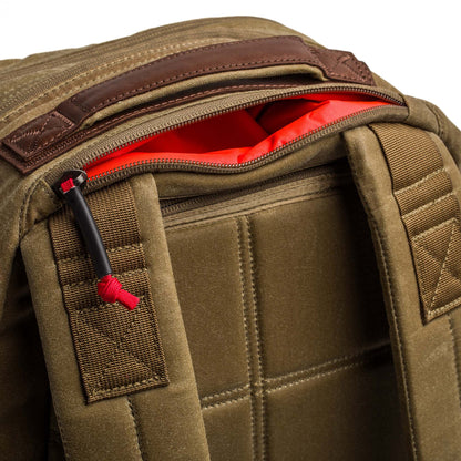 Double Compartment Bullet Ruck - Heritage Waxed Canvas - 18L