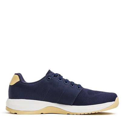 Women's Ballistic Trainers - Navy + White + Gold