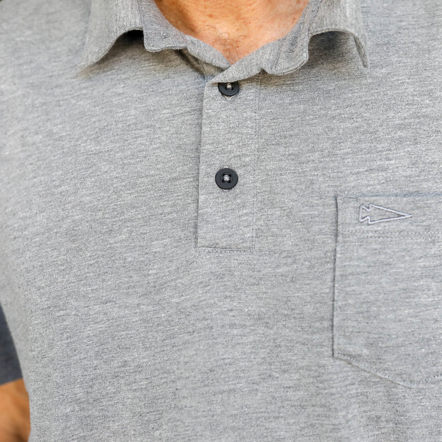 Men's Polo with Pocket - Tri-BlendX